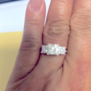 Diamond Rose Gold Ring Size 7.5